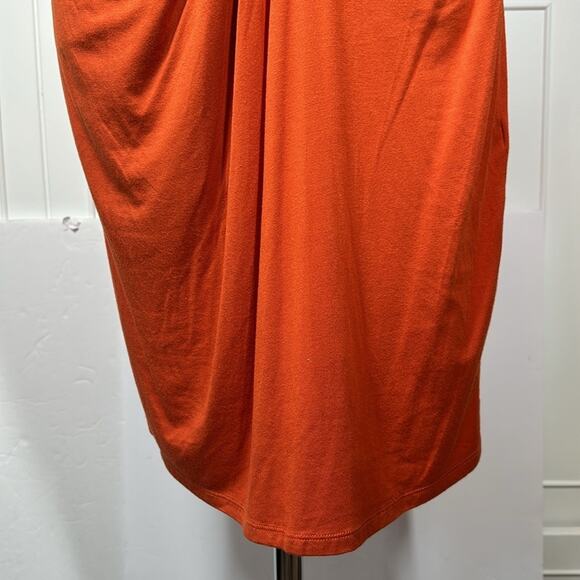 Michael Michael Kors Sleeveless Knot Detail Dress Orange Persimmon Coral Size M - Picture 5 of 15